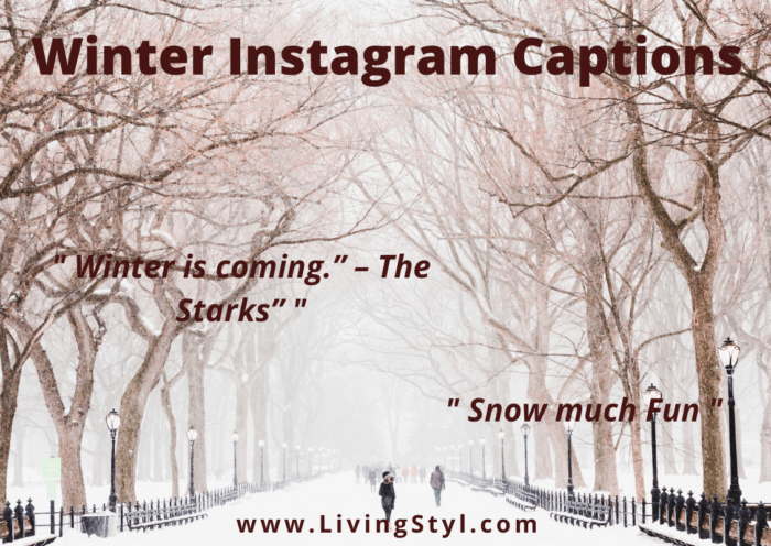 winter captions for Instagram