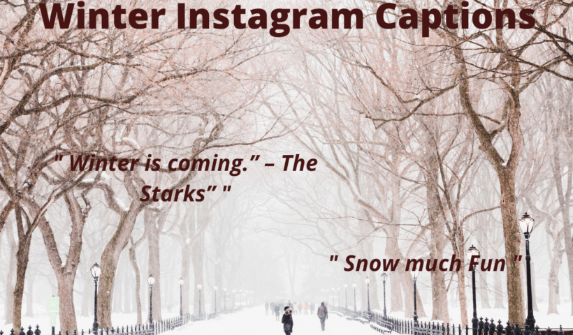 winter captions for Instagram