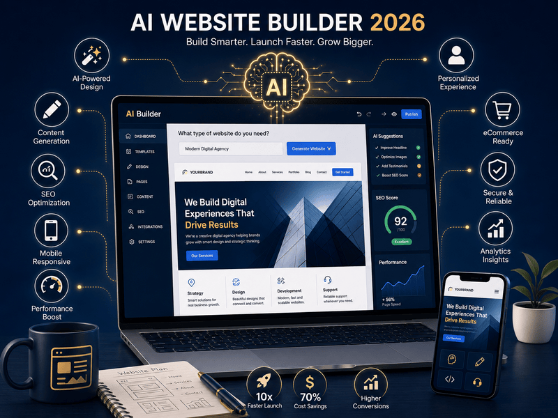 AI Website Builder 2026: Build Website Faster With AI