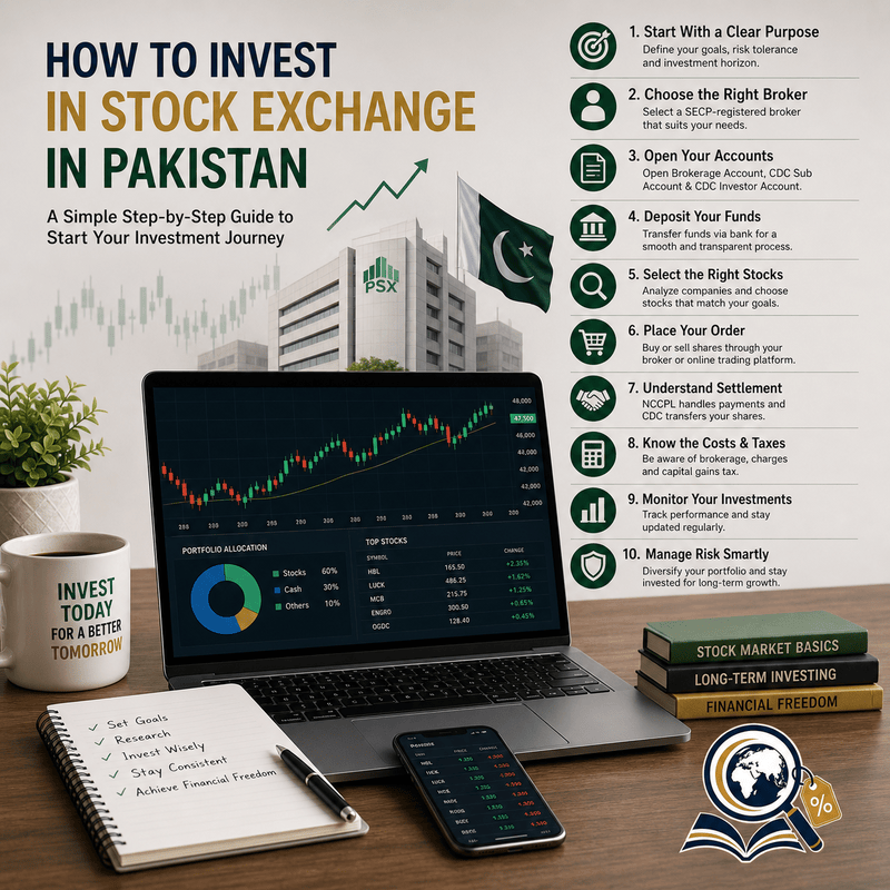 How to invest in stock exchange in Pakistan