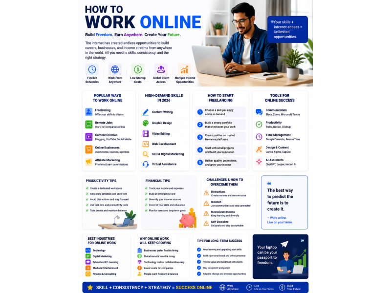 how to work online